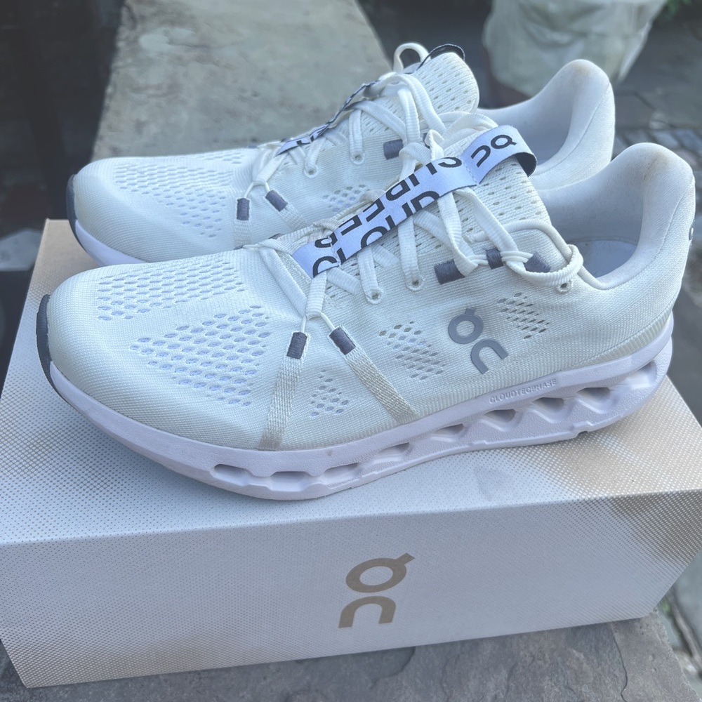 On Cloudsurfer White / Frost Size 9.5 Women’s